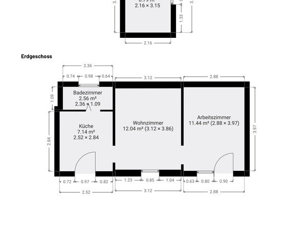 Grundriss Nebengebäude