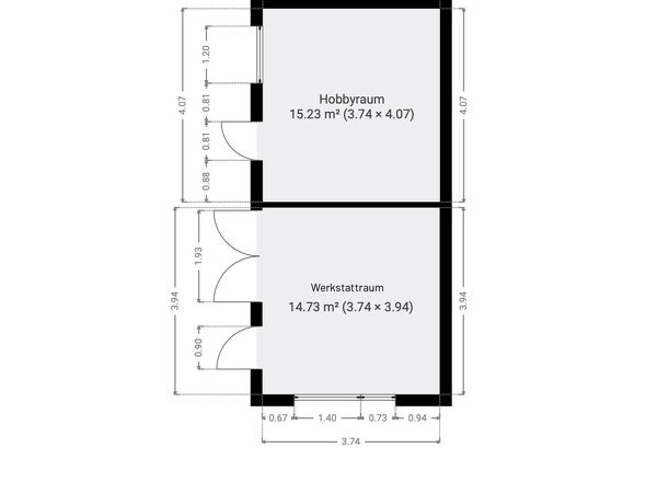 Grundriss Garage