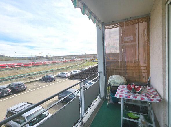 Aussicht vom Balkon