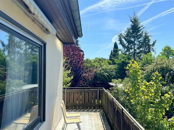 Balkon im Erdgeschoss