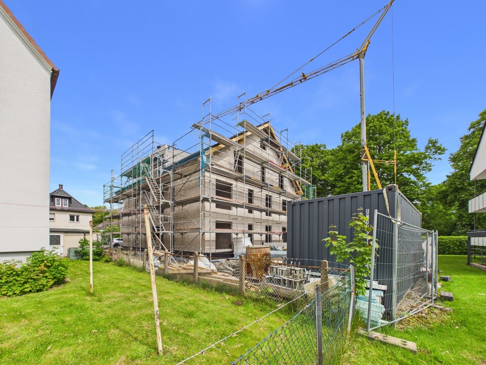 Rückansicht Rohbau