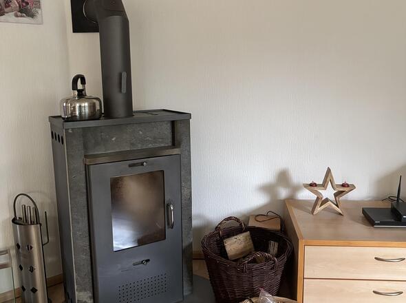 Ofen im Wohnzimmer