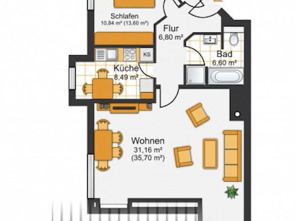 Grundriss WHG