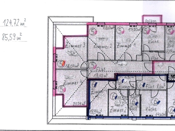 Grundriss Wohnung Nr. 5