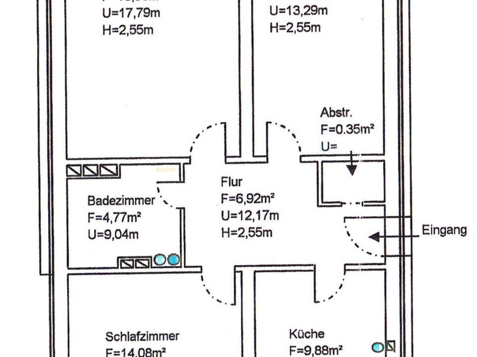 Grundriss Whg. 111
