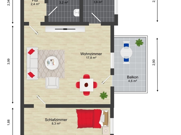 Grundriss 3.Obergeschoss