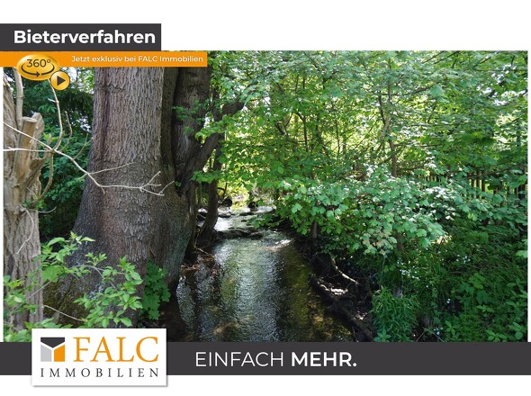 Bachlauf durch das Grundstück