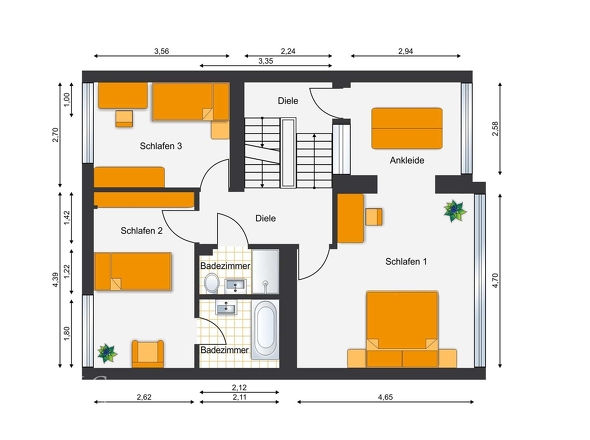 Grundriss OG,ZG