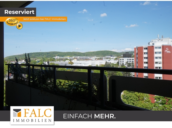 Blick vom Balkon