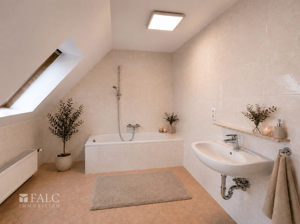 Badezimmer Dachgeschoss