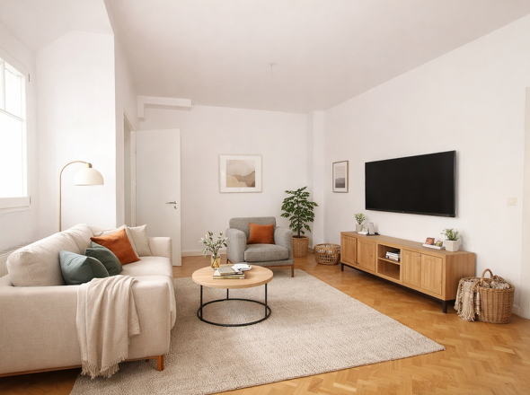 Einrichtungsbeispiel Wohnzimmer