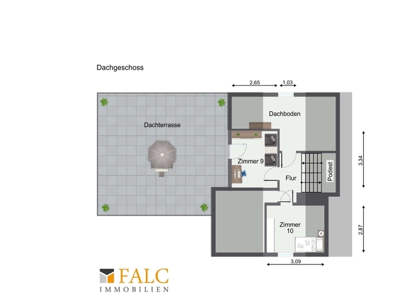 Grundriss Dachgeschoss
