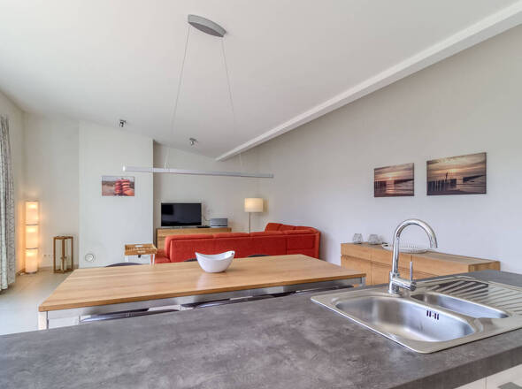 Wohnzimmer Sicht aus Küche
