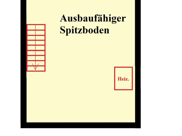 Grundriss Spitzboden