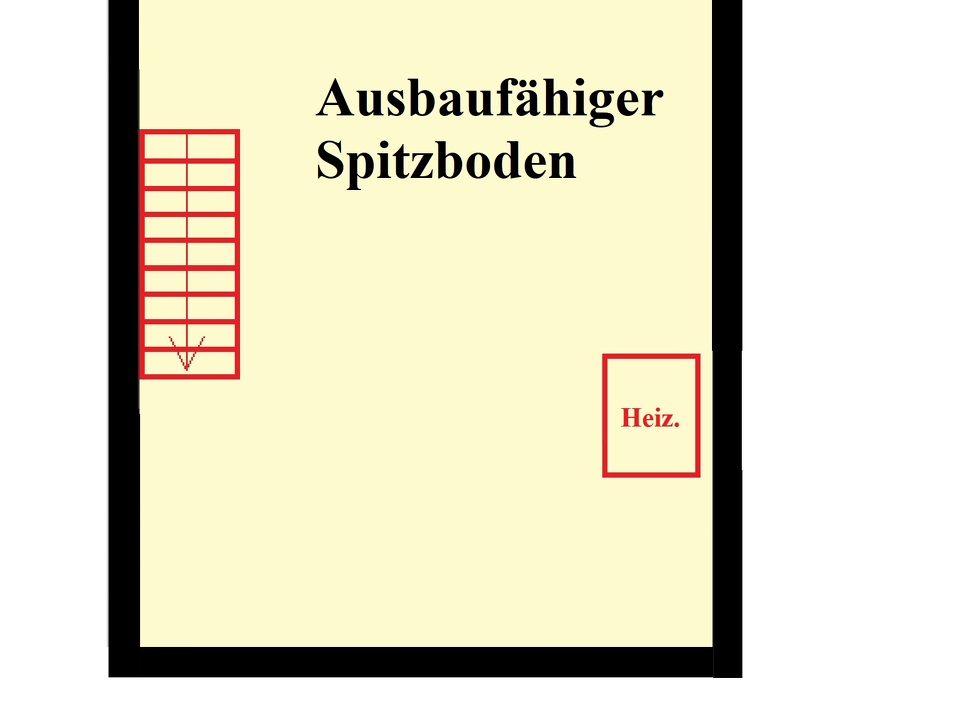 Grundriss Spitzboden