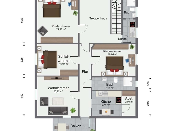 Grundriss 1.Obergeschoss