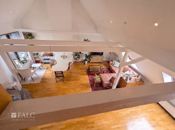 Wohnzimmer von oben