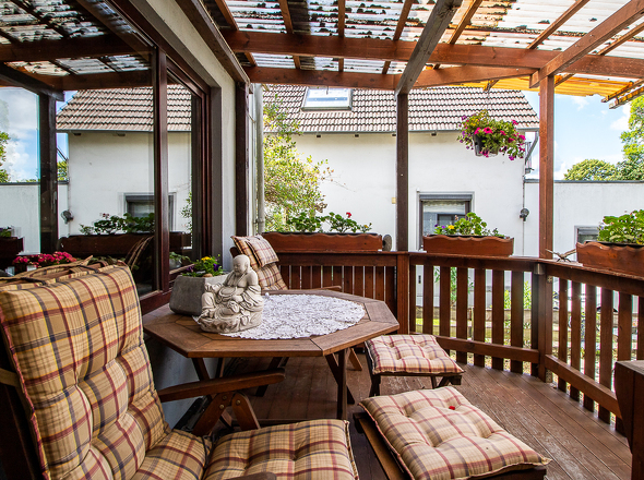 Haus 1 , Wohneinheit 1, Erdgeschoss: Terrasse 