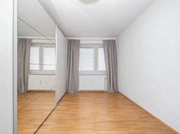 Schlafzimmer - virtuell leergeräumt