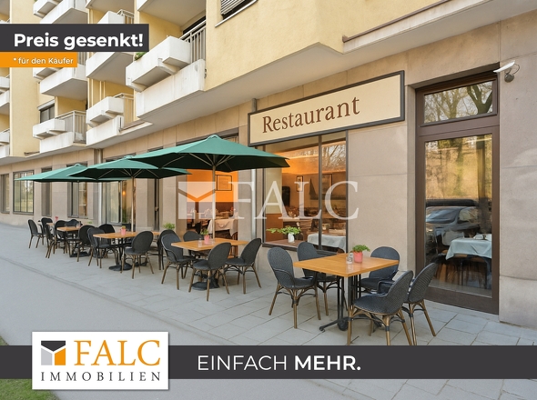 Restaurant mit Außentischen KI generiert