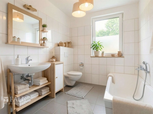 Badezimmer Whg. 2f - (KI generiert)