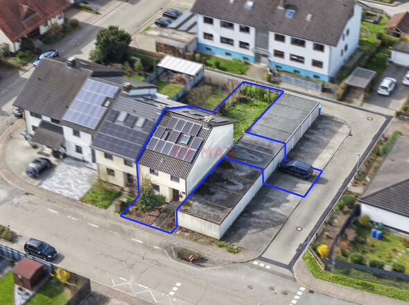 Ansicht Hausront Vogelperspektive