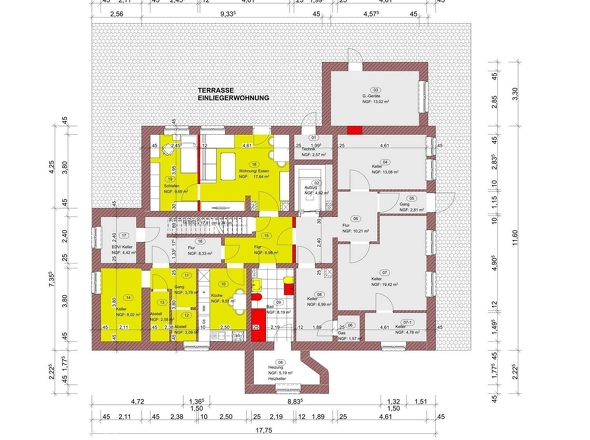 Grundriss Untergeschoss