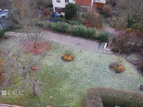 Gartenansicht von oben