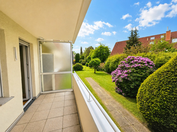 Schöner Ausblick vom Balkon