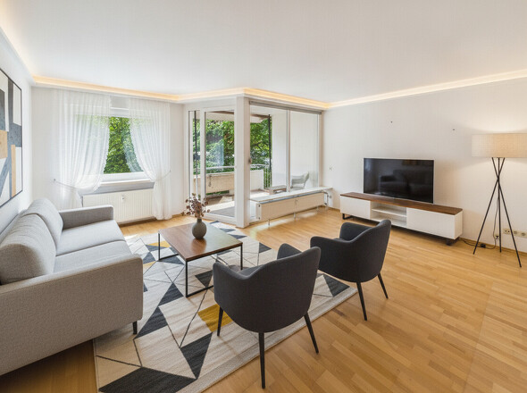 Wohnzimmer KI-generiert