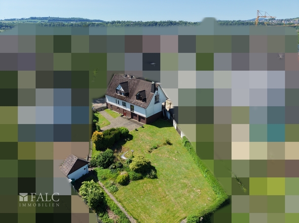 Drohnenbild Haus und Garten