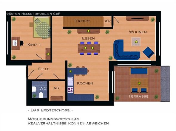 Die Raumaufteilung