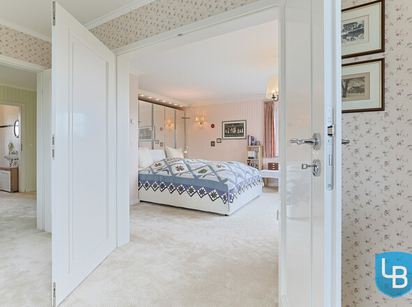 Blick ins Schlafzimmer