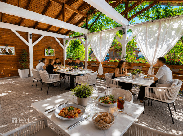 Außenbereich Restaurant