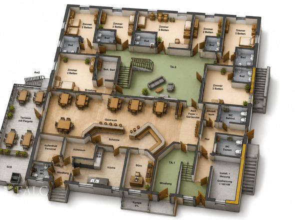3D Grundriss EG