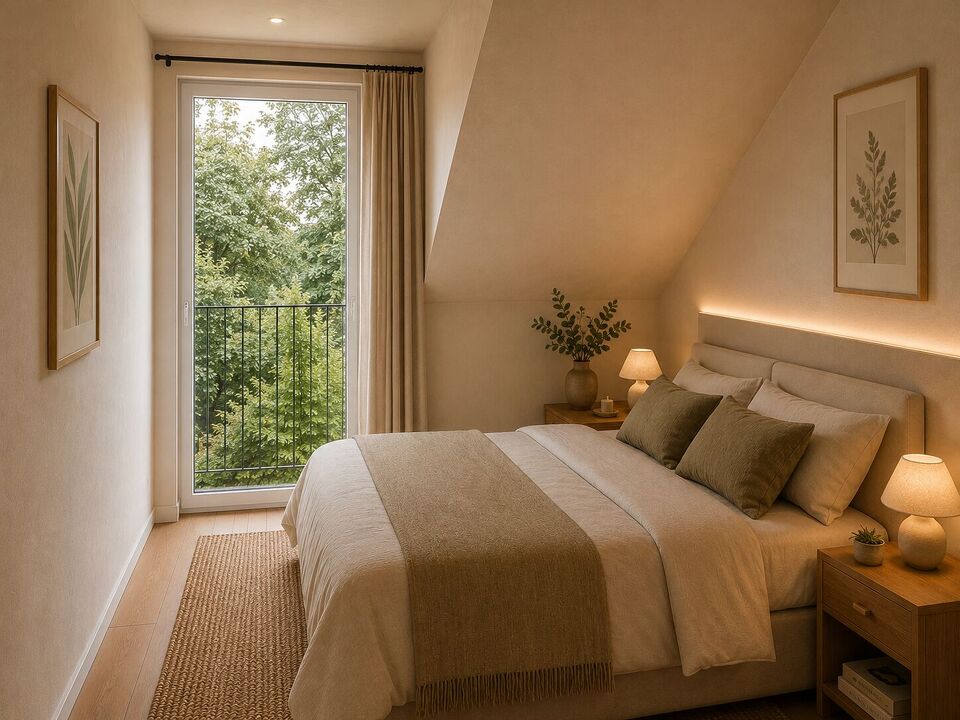 Schlafzimmer - Einrichtungsbeispiel (Visualisierung)