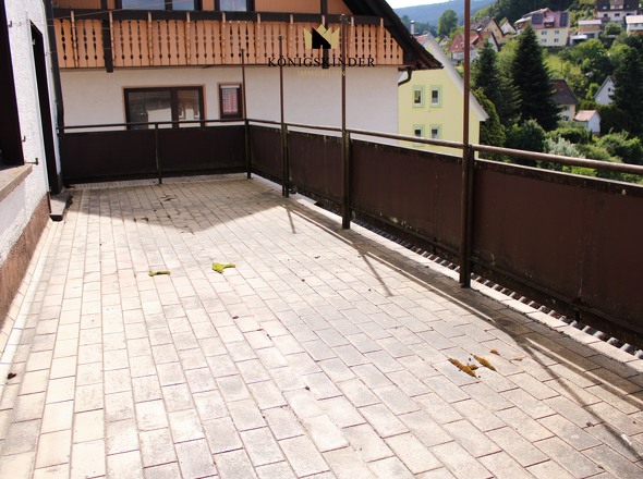 Sonnige Terrasse