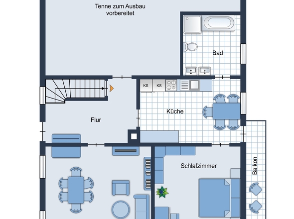 Grundriss 1.Obergeschoss