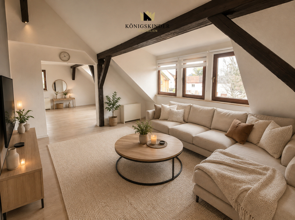 Wohnzimmer KI-Visualisierung