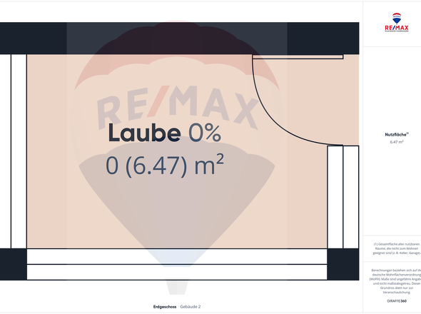 Grundriss Laube