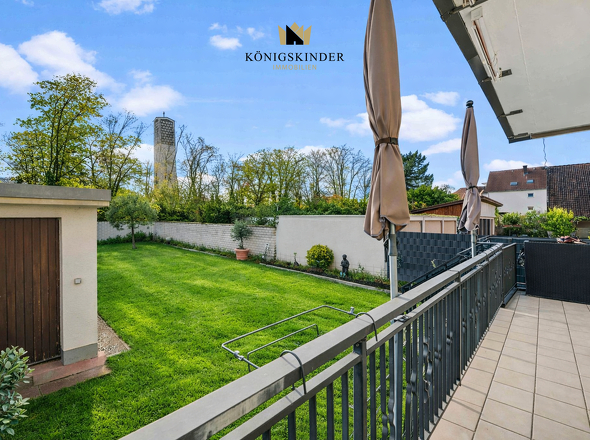 Blick vom Balkon