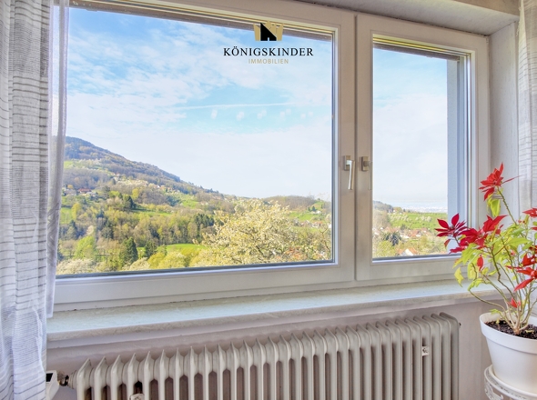 ...mit Postkartenausblick