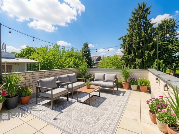 Dachterrasse - (KI generiert)