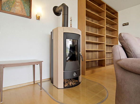 ...mit freistehendem Kamin