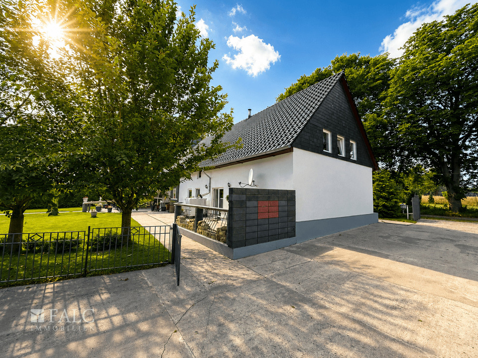 Rückseite des Hauses