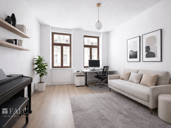 Büro virtuell eingerichtet