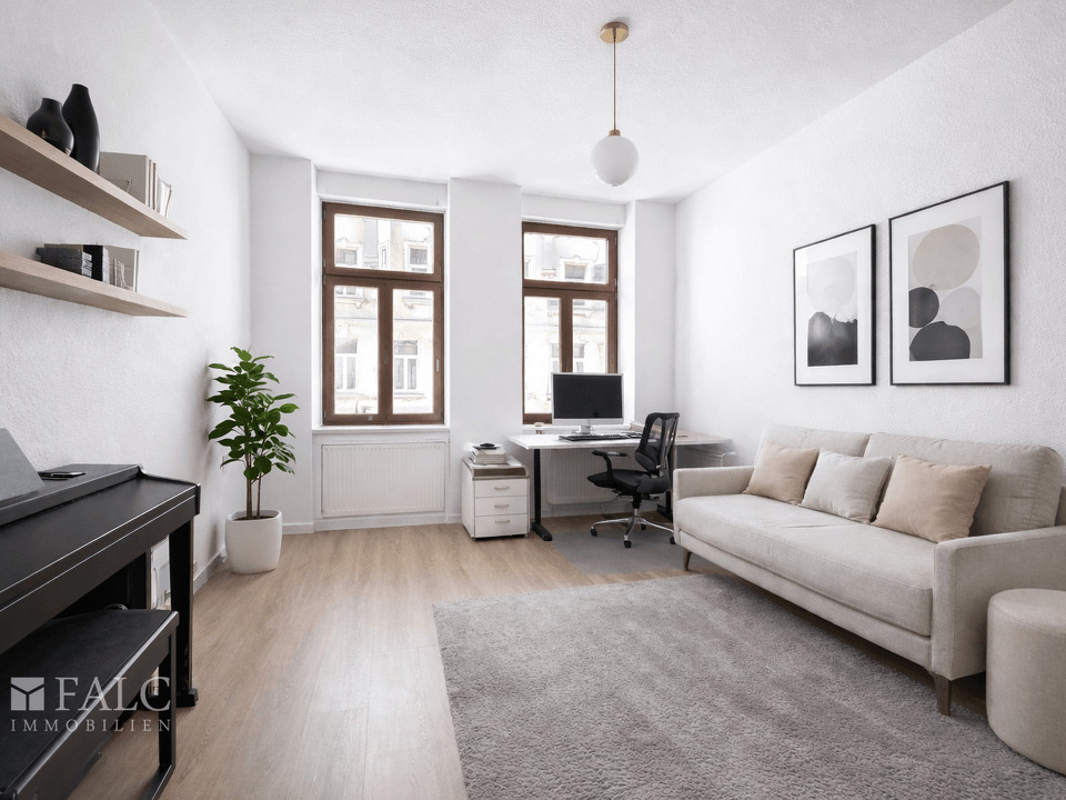 Büro virtuell eingerichtet