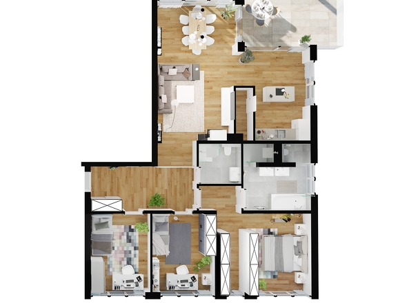 Grundriss 3. Etage