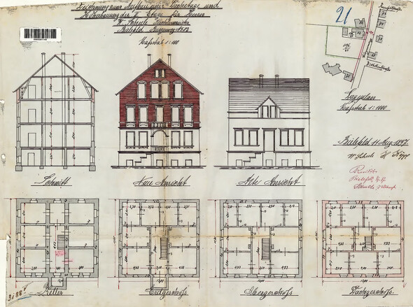 Vorderhaus Grundrisse
