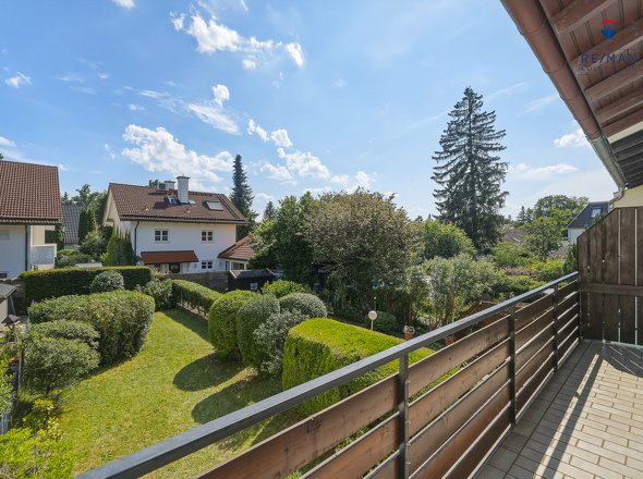 Blick vom Balkon